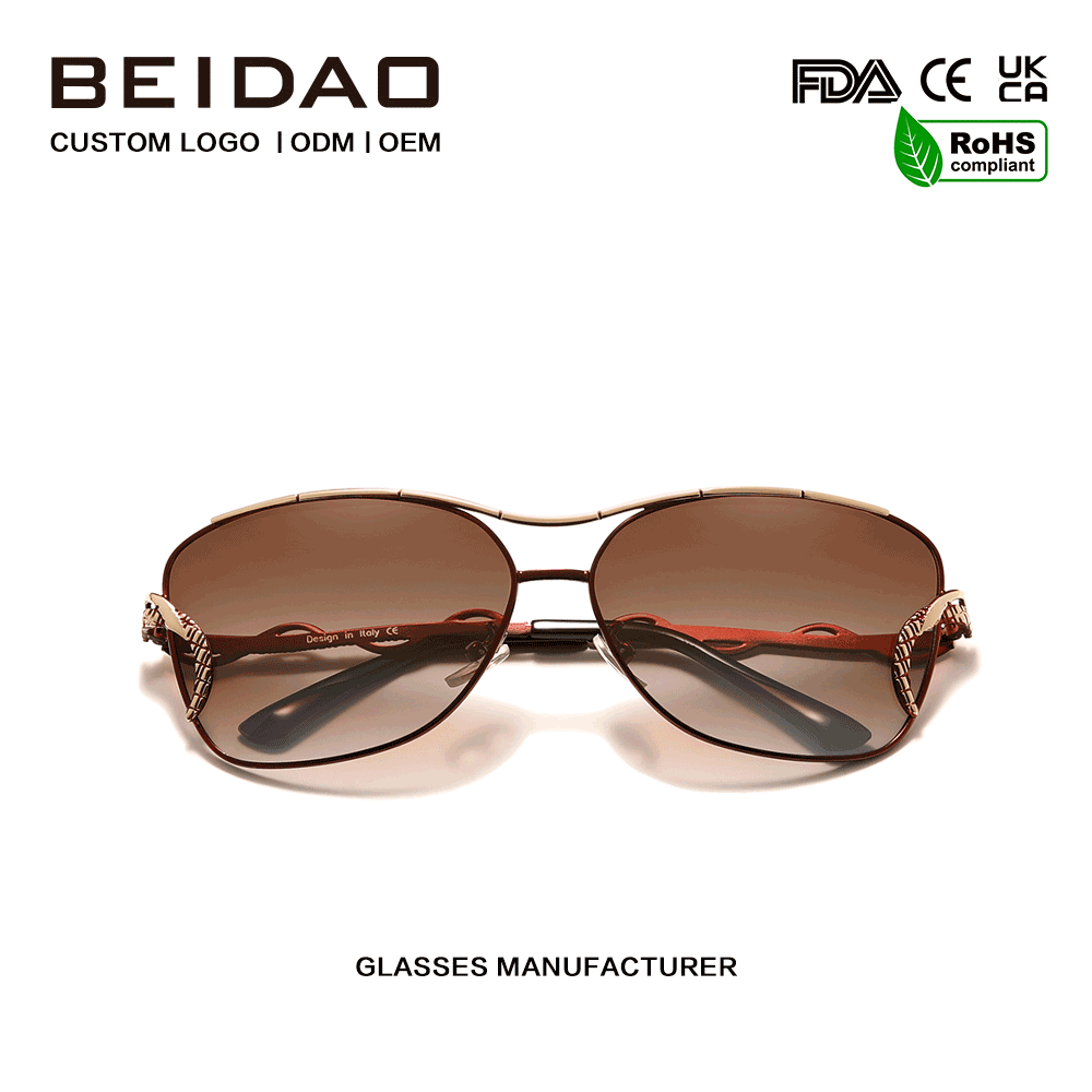 2026 Big Full Rim Gradient UV400 Protection Akiniai nuo saulės Vairavimas