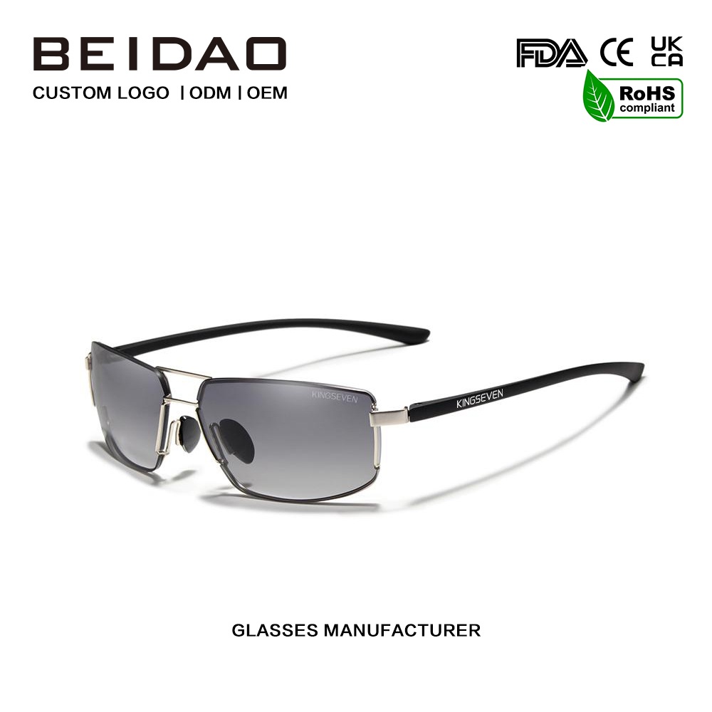 Prabangūs aliuminio poliarizuoti akiniai nuo saulės