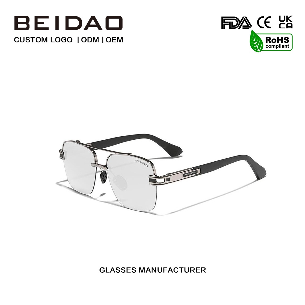 Naujo dizaino spalvingi retro poliarizuoti akiniai nuo saulės