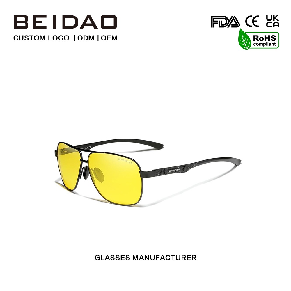 Naktinio matymo rankų darbo poliarizuoti akiniai nuo saulės