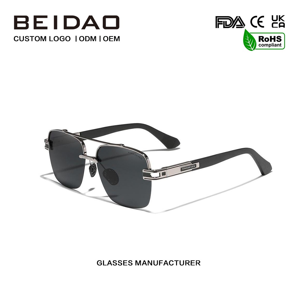 Kvadratinių atspalvių spalvingi retro poliarizuoti akiniai nuo saulės